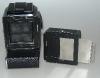 HASSELBLAD 553ELX BLACK WITH FILM BACK BLACK A12, LAST VIEWFINDER, FOCUSING SCREEN ACUTE-MATTE SIMPLE, IN GOOD CONDITION