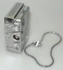 BOLSEY 8 SUBMINIATURE MOVIE CAMERA WITH NAVITAR 10mm 1.8, WRIST CHAIN, INSTRUCTIONS IN ENGLISH, CASE, IN VERY GOOD CONDITION