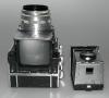 EXAKTA 6x6 MODEL POST WAR FROM MARCH 1954 WITH 4 LENSES, KOWA VIEWFINDER, EXTENSION RINGS, BAG, COPY OF INSTRUCTIONS IN ENGLISH, MINT