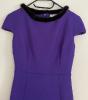 Christian Dior straight wool dress short sleeves, purple color, size 34/36, superb