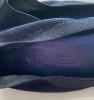 Chanel ballerinas in velvet calfskin and midnight blue sequins, P. 39.5, very good condition
