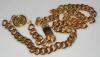 Chanel gold metal chain belt 1994, Cambon medallion, T.90, very good condition