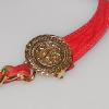 Chanel fine belt with gold metal chain and vintage red leather, size 70 to 85, good condition
