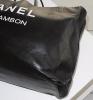 Chanel large black leather tote bag, 2009 collection, Dustbag, very good condition