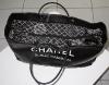 Chanel large black leather tote bag, 2009 collection, Dustbag, very good condition
