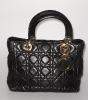 Christian Dior Lady Dior bag in black quilted cannage leather, Dustbag, very good condition