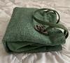 Christian Dior pale green flannel and suede bag, Dustbag, very good condition