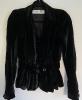 Christian Dior fitted black velvet jacket T.36 superb