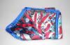 Christian Lacroix silk square scarf Cinq Continents colors blue, white, red, new label