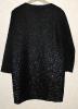 Courrèges short straight dress in black wool T.36 superb