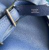 Hermès Massai model bag Large model from 2006 in blue Taurillon Clémence leather, superb