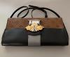 Louis Vuitton Monogram Reverse Column bag brown canvas, black and silver leather, shoulder strap, limited edition 2017, Dustbag, superb