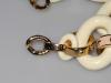 Louis Vuitton by Marc Jacobs choker necklace rings in ivory resin from 2011 very good condition