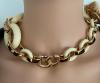 Louis Vuitton by Marc Jacobs choker necklace rings in ivory resin from 2011 very good condition