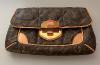 Louis Vuitton pouch in quilted monogram canvas and beige leather, Etoile Clutch model, from 2009, Dustbag superb
