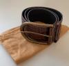 Saint Laurent wide belt in vintage brown leather T.95, good condition