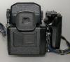 BRONICA ETRS WITH 75/2.8 ZENZANON E II, LENS HOOD, AE II PRISM FINDER E WITH INSTRUCTIONS, FILM BACK 120, HAND GRIP ETR, STRAP, IN GOOD CONDITION