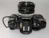 CANON A-1 BLACK WITH 50/1.8 FD S.C., DATA BACK A, IN GOOD CONDITION