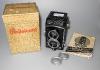 ROLLEIFLEX ROLLEICORD MODEL II D FROM 1949 WITH 75/3.5 XENAR, INSTRUCTIONS, BOX, IN VERY GOOD CONDITION