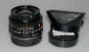 LEICA 28mm 2.8 ELMARIT-R BLACK GERMANY 3 CAMS FROM 1982 REF. 11204, LENS HOOD, MINT