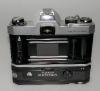 PENTAX SPOTMATIC SP F, FROM 1973, MOTOR DRIVE SYSTEM, WITH 250 EXPOSURE MAGAZINE, ACCESSORIES, CASE, INSTRUCTIONS, MINT