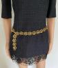 Chanel by Karl Lagerfeld gold metal chain belt with articulated links, vintage, 1993/1994, T.90 very good condition