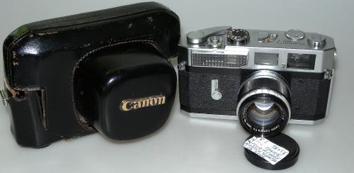 CANON 7 WITH 50/1.8, BAG, IN GOOD CONDITION
