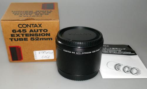 CONTAX AUTO EXTENSION TUBE 52mm, INSTRUCTIONS, MINT IN BOX