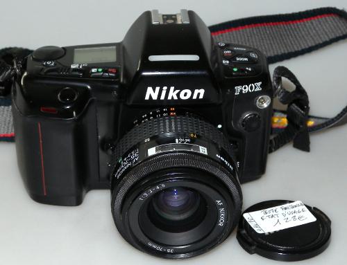 NIKON F90X WITH 35-70mm 3.3-4.5 AF NIKKOR, STRAP