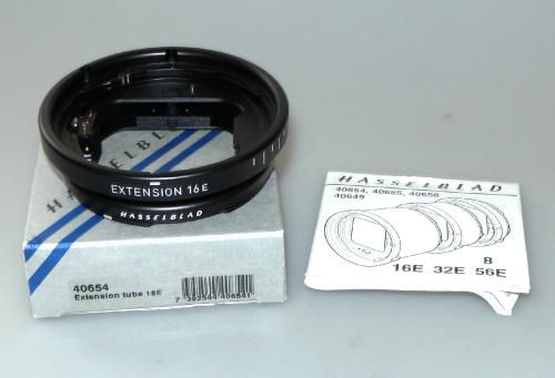 HASSELBLAD EXTENSION TUBE 16E 40654, INSTRUCTIONS, MINT IN BOX