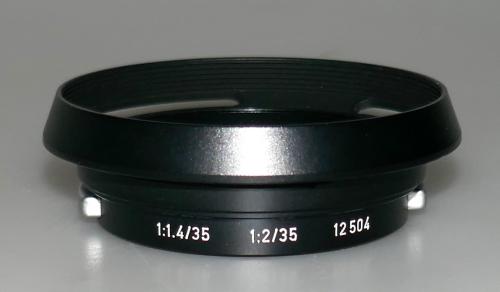 LEICA METAL LENS HOOD 12504 FOR SUMMILUX AND SUMMICRON 35 MINT