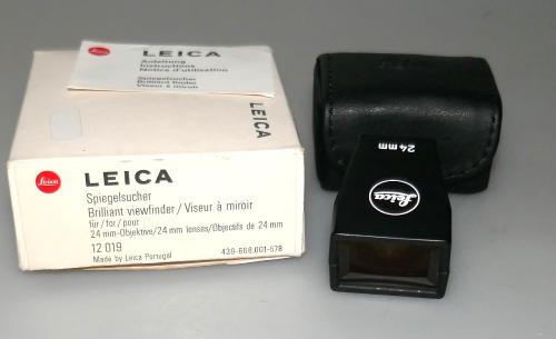LEICA BRILLIANT VIEWFINDER 24mm 12019, BAG, NEW IN BOX