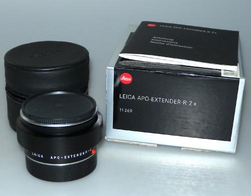 LEICA APO-EXTENDER-R 2x ROM, 11269, BAG, INSTRUCTIONS, MINT IN BOX