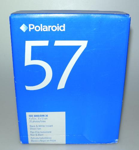 POLAROID 57 BLACK & WHITE INSTANT SHEET FILM 4x5 in. PICTURES NEW IN BOX NEVER OPEN EXPIRED SINCE JULY 2007