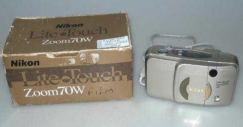 NIKON LITE TOUCH ZOOM 70W AF WITH 28-70mm MACRO, STRAP, BOX, MINT
