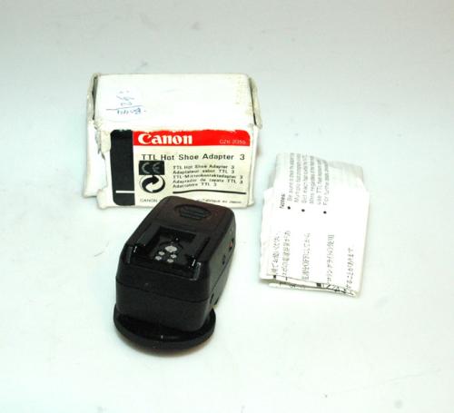 CANON TTL HOT SHOT ADAPTER 3 NEW IN BOX WITH INSTRUCTIONS