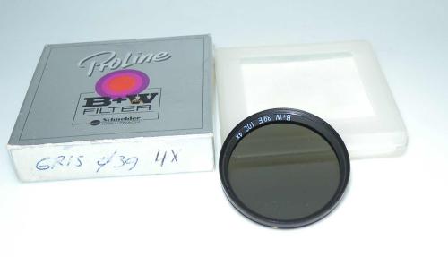 B+W FILTER 39E GREY 4x WITH BOX IN GOOD CONDITION