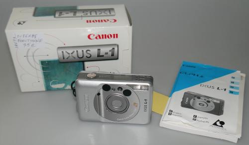 CANON IXUS L-1 WITH 26/2.8, STRAP, INSTRUCTIONS, BOX, MINT