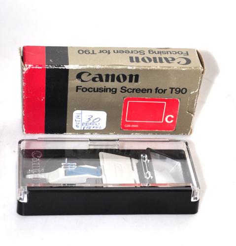CANON FOCUSING SCREEN C FOR T90 WITH BOX IN GOOD CONDITION
