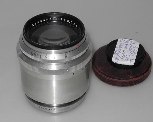 CONTAX RANGEFINDER 85mm 2 SONNAR CHROME FROM 1950 IN GOOD CONDITION