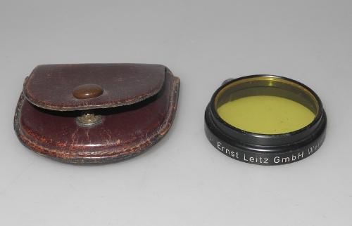 LEICA YELLOW FILTER 1 A36 FIGRO FOR ELMAR 35/50/90, BAG, IN VERY GOOD CONDITION