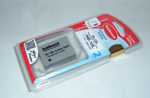 HAHNEL HL-10L RECHARGEABLE BATTERY REPLACEMENT FOR CANON NB-10L NEW IN PLASTIC BOX