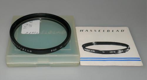 HASSELBLAD FILTER 60 1x UV, INSTRUCTIONS, PLASTIC BOX, IN GOOD CONDITION