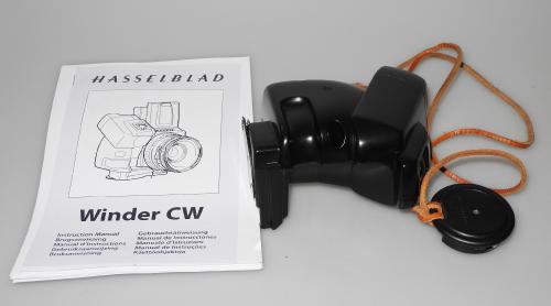 HASSELBLAD WINDER CW WITH WINDER CATCH AND COPY OF INSTRUCTIONS IN ENGLISH, IN GOOD CONDITION