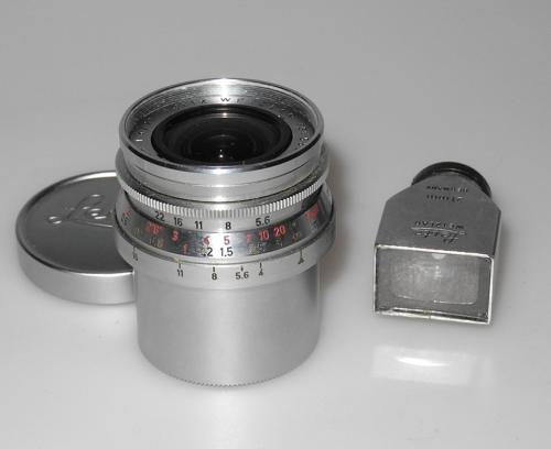 LEICA 21mm 4 SUPER-ANGULON CHROME WITH VIEWFINDER 21mm IN VERY GOOD CONDITION