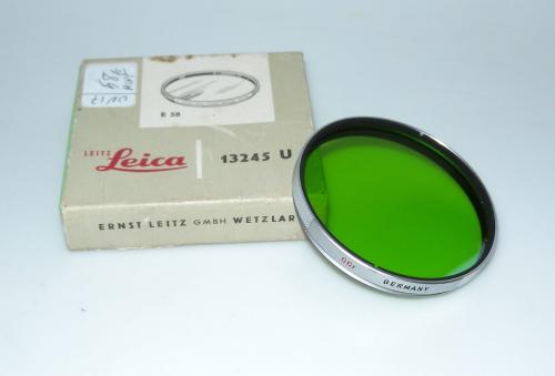 LEICA E58 GREEN FILTER 13245 U WITH BOX MINT