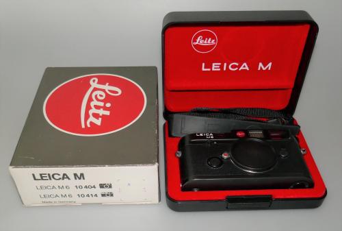 LEICA M6 0.72 BLACK NON TTL FROM 1986, REF. 10404, STRAP, CASE, BOX, IN GOOD CONDITION
