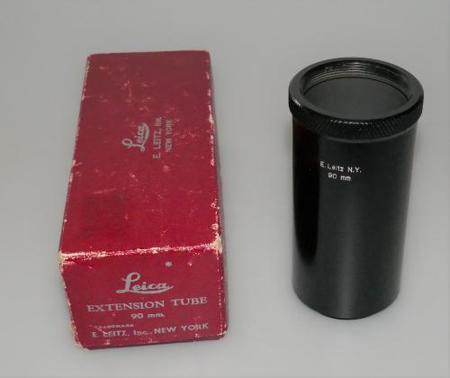 LEICA EXTENSION TUBE 90mm, 39 SCREW MOUNT, BOX, IN VERY GOOD CONDITION