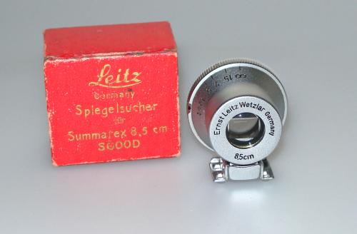 LEICA FINDER CHROME 8,5 cm SGGOD FOR SUMMAREX WITH BOX MINT