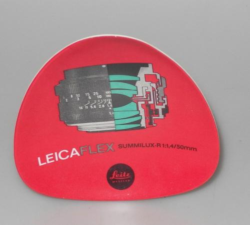 LEICA ASHTRAY LEICAFLEX SUMMILUX-R 50/1.4mm RED